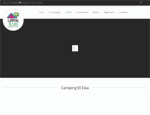 Tablet Screenshot of campingeltala.com.ar